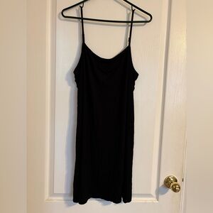Avec Les Filles Classic Black‎ Mini Slip Dress XL Basic Party Club Travel Beach